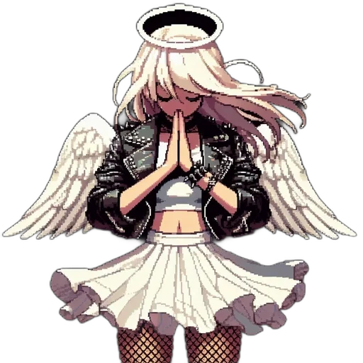 jacket, pixel art, concept art, anime transparent PNG cut-out
