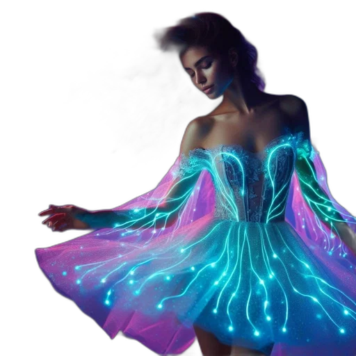dress, fantasy art, concept art, 3d render transparent PNG cut-out