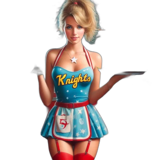 dress, comic book art, fantasy art, 3d render transparent PNG cut-out