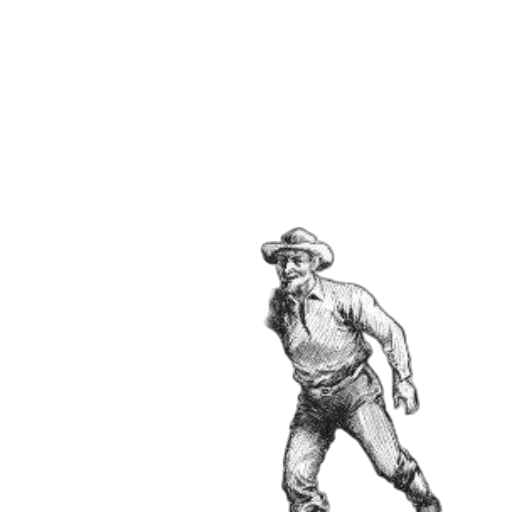 hat, staff, robot, creature transparent PNG cut-out