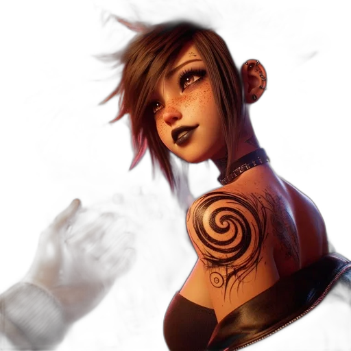 face, staff, concept art, fantasy art transparent PNG cut-out