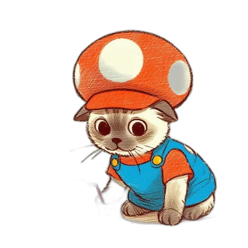 hat, staff, animal, creature transparent PNG cut-out