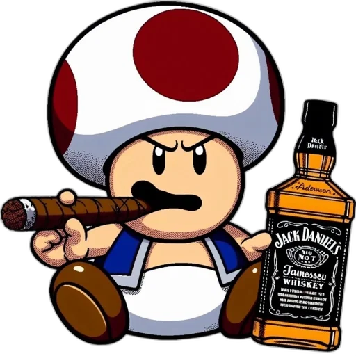bottle, weapon, hat, pixel art transparent PNG cut-out