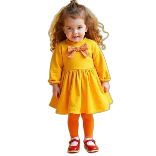dress, shoes, photorealistic, golden transparent PNG cut-out