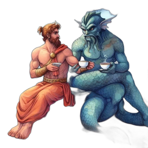 concept art, fantasy art, watercolor, pixel art transparent PNG cut-out