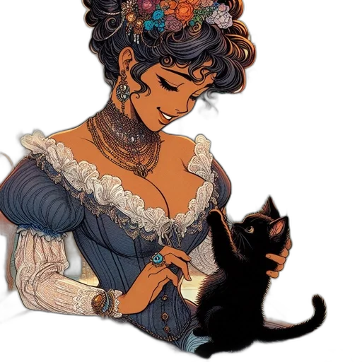 dress, crown, fantasy art, pixel art transparent PNG cut-out