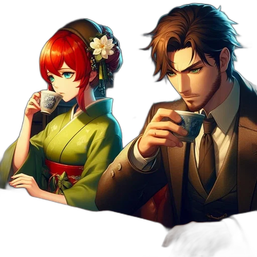 concept art, anime, fantasy art, pixel art transparent PNG cut-out