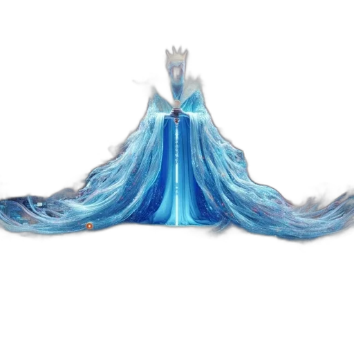 dress, crown, hair, dragon transparent PNG cut-out
