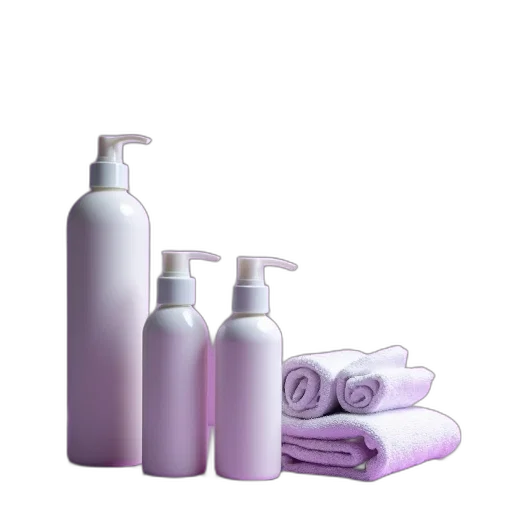bottle, 3d render, pastel, spa transparent PNG cut-out