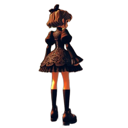 dress, robot, staff, mask transparent PNG cut-out