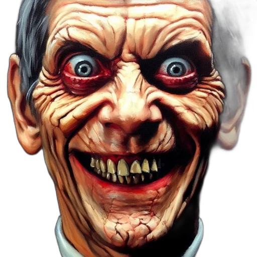 face, mask, creature, staff transparent PNG cut-out