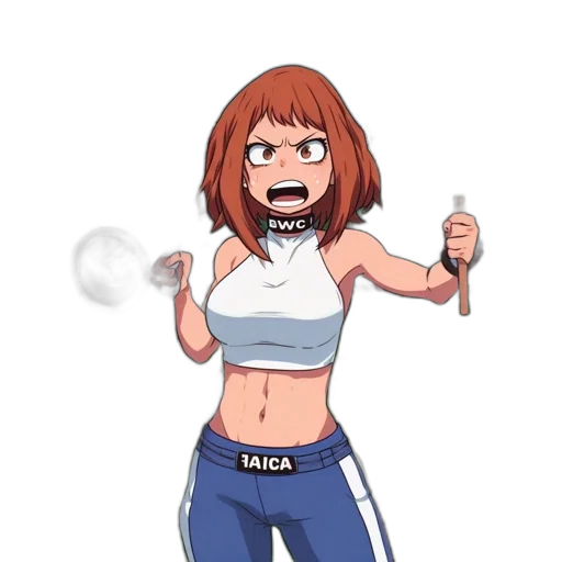 weapon, staff, jacket, mask transparent PNG cut-out