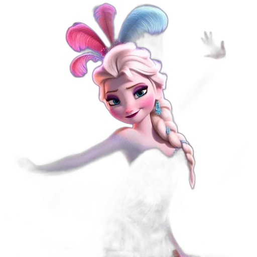dress, staff, face, crown transparent PNG cut-out
