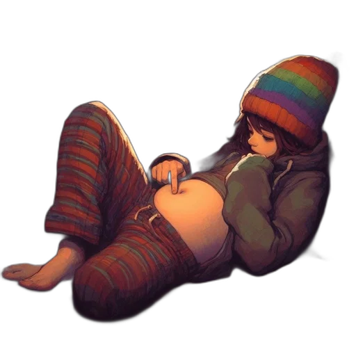 hat, jacket, pixel art, concept art transparent PNG cut-out