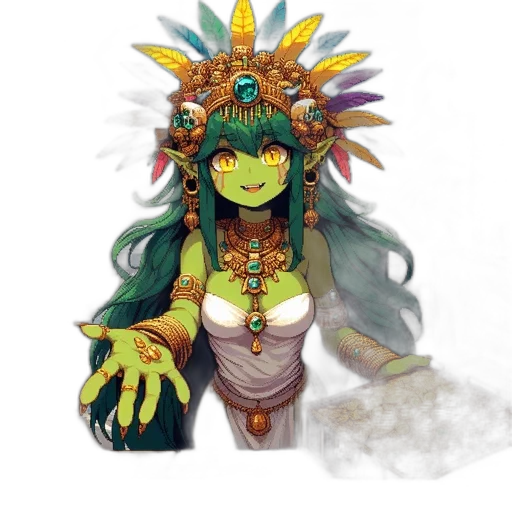 staff, dragon, mask, creature transparent PNG cut-out