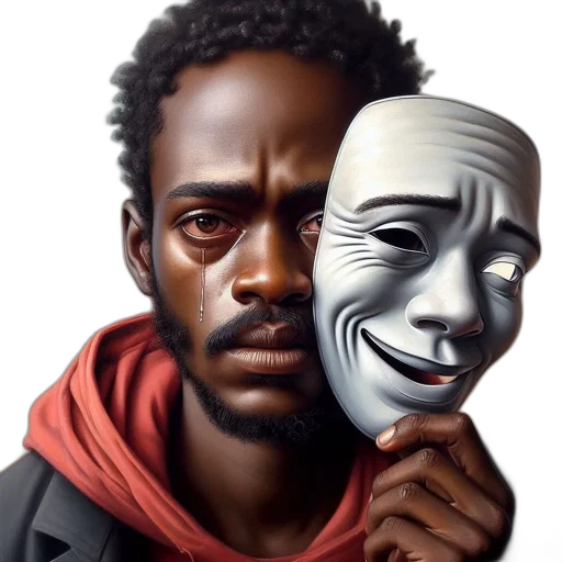mask, face, concept art, comic book art transparent PNG cut-out