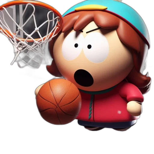 face, cartoon, 3d render, concept art transparent PNG cut-out