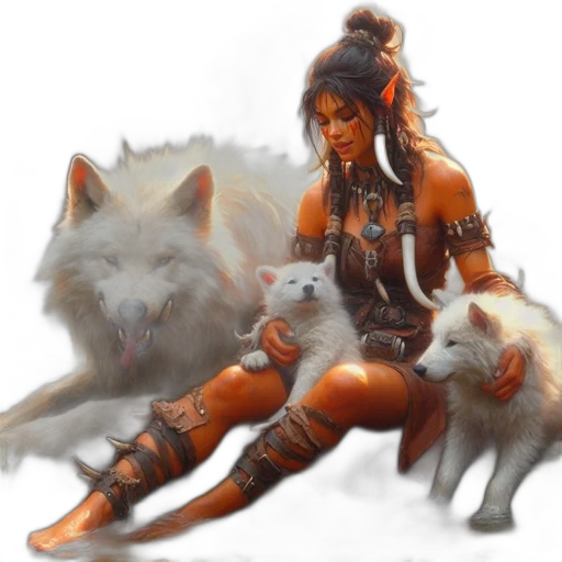 fantasy art, concept art, pixel art, photorealistic transparent PNG cut-out