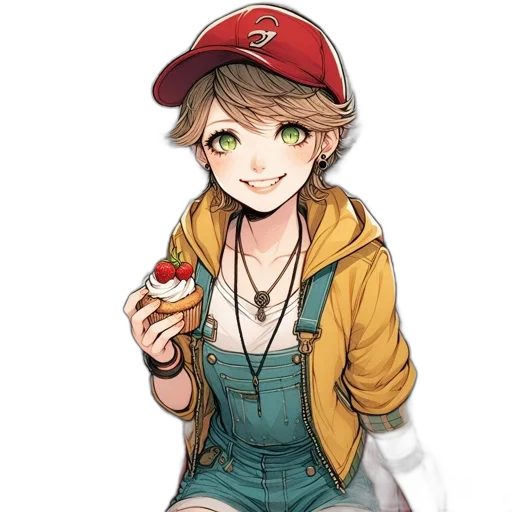 food, hat, staff, jewelry transparent PNG cut-out