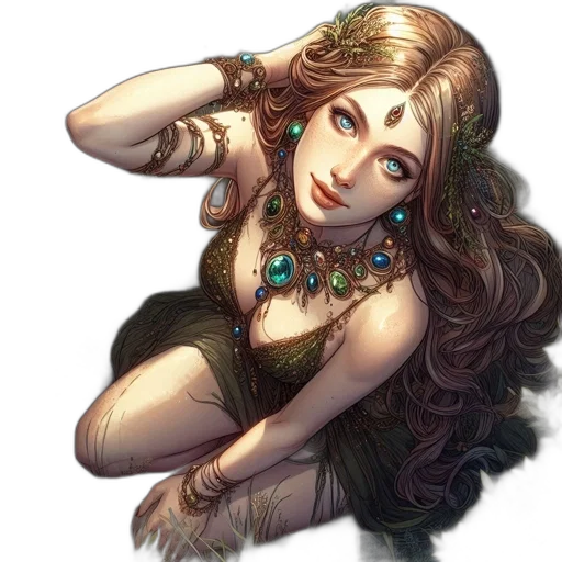 dress, jewelry, crown, face transparent PNG cut-out