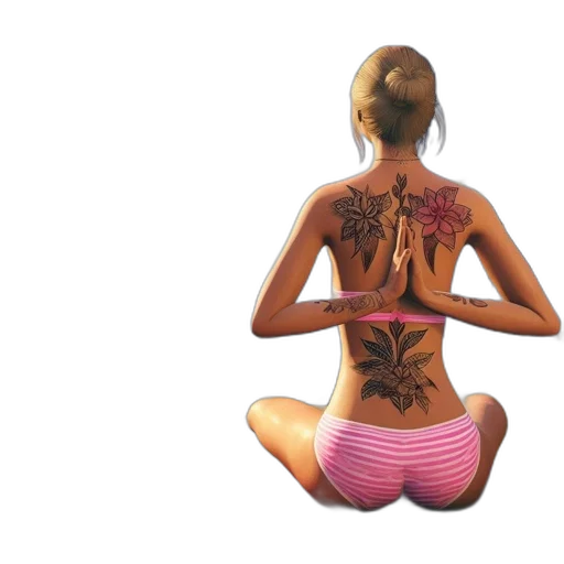photorealistic, watercolor, concept art, woman transparent PNG cut-out