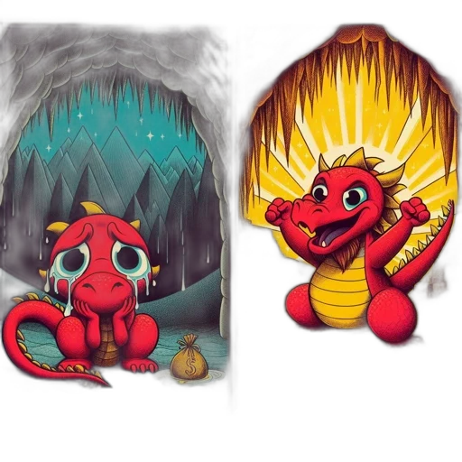 dragon, concept art, fantasy art, pixel art transparent PNG cut-out