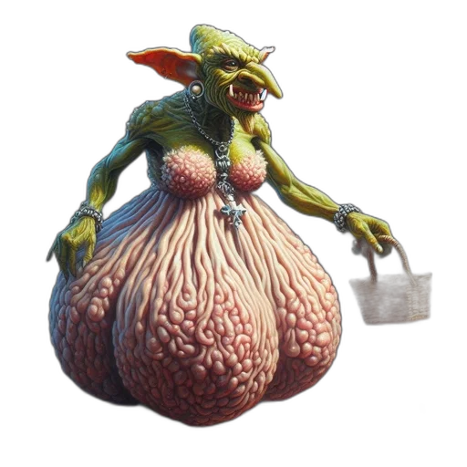 creature, food, animal, 3d render transparent PNG cut-out
