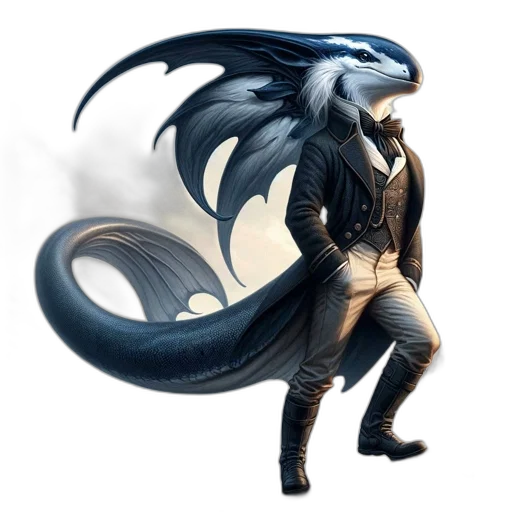 dragon, creature, animal, staff transparent PNG cut-out