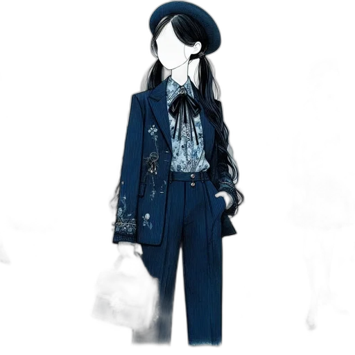 jacket, dress, concept art, photorealistic transparent PNG cut-out