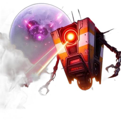robot, concept art, cyberpunk, 3d render transparent PNG cut-out