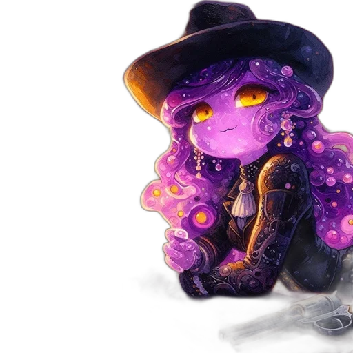 hat, staff, creature, dragon transparent PNG cut-out