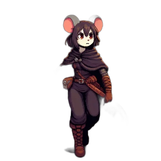 staff, jacket, animal, weapon transparent PNG cut-out