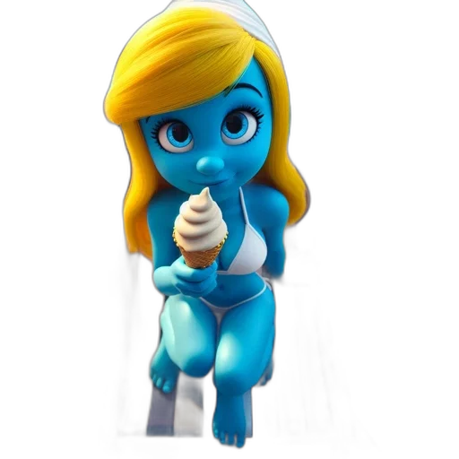 staff, creature, food, 3d render transparent PNG cut-out