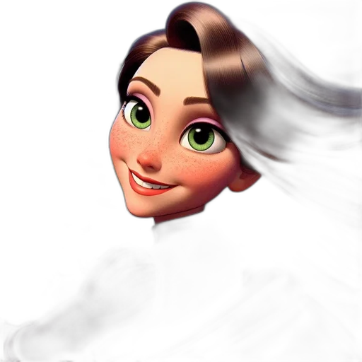 face, crown, dress, staff transparent PNG cut-out