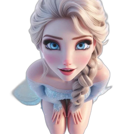 dress, face, 3d render, fantasy art transparent PNG cut-out