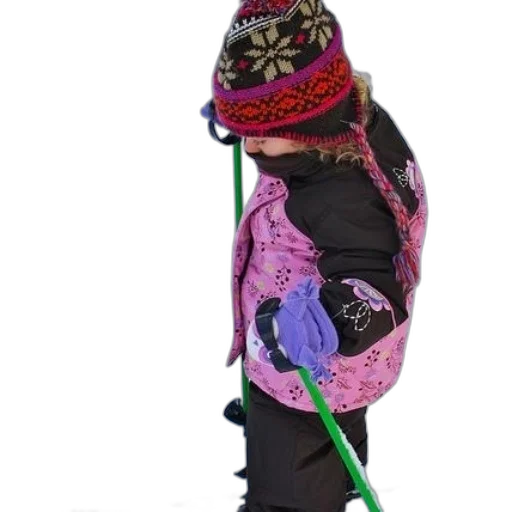 jacket, staff, hat, child transparent PNG cut-out