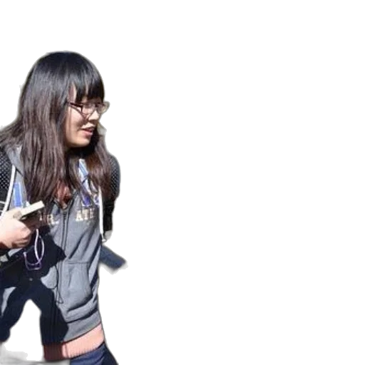 jacket, staff, umbrella, hair transparent PNG cut-out