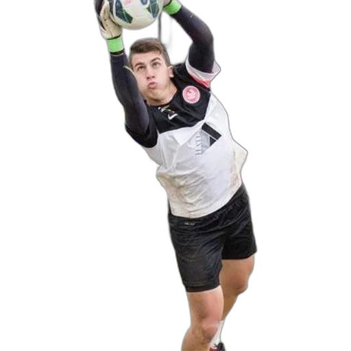 soccer, player, black, white transparent PNG cut-out