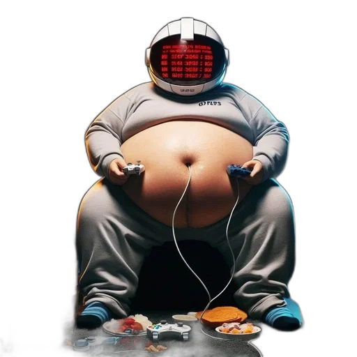 robot, food, jacket, cyberpunk transparent PNG cut-out