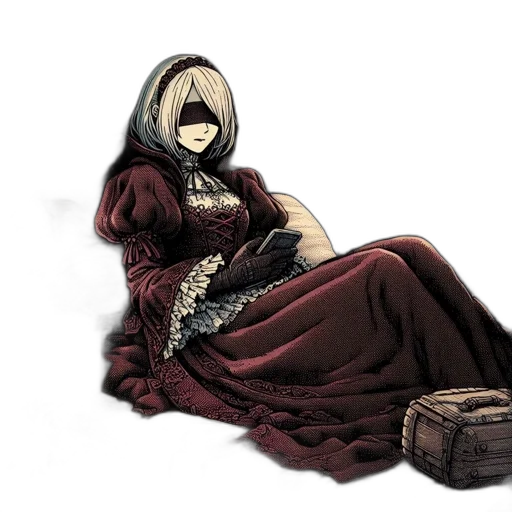 dress, mask, jacket, concept art transparent PNG cut-out