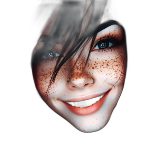 face, mask, robot, creature transparent PNG cut-out