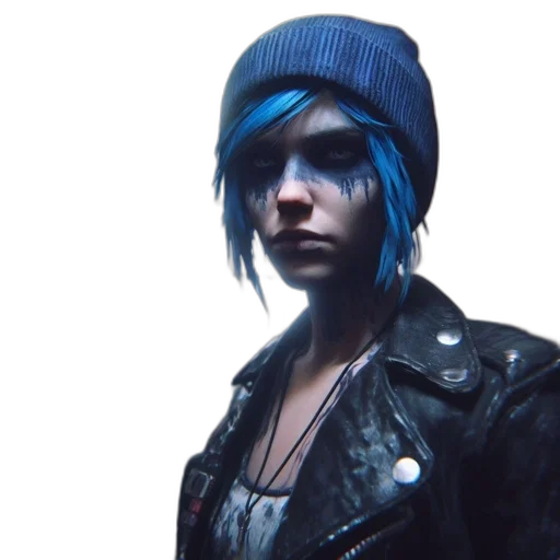 jacket, hat, face, concept art transparent PNG cut-out