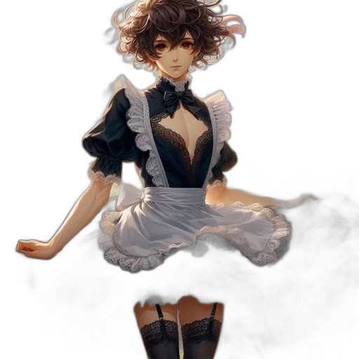 dress, mask, crown, staff transparent PNG cut-out