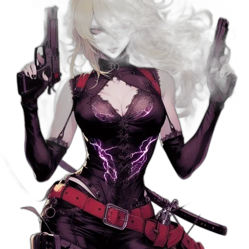 weapon, comic book art, cyberpunk, concept art transparent PNG cut-out