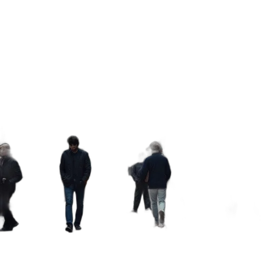 jacket, staff, umbrella, robot transparent PNG cut-out