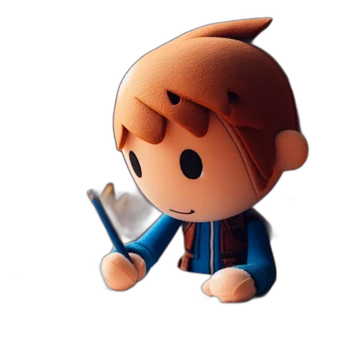 staff, jacket, animal, 3d render transparent PNG cut-out