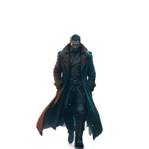 jacket, weapon, creature, sword transparent PNG cut-out