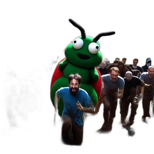 creature, robot, staff, mask transparent PNG cut-out