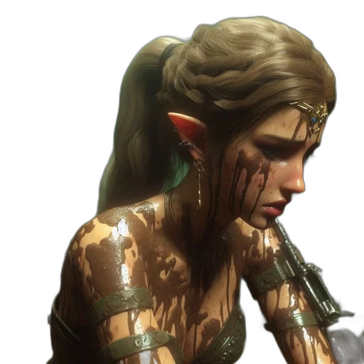 face, concept art, fantasy art, photorealistic transparent PNG cut-out