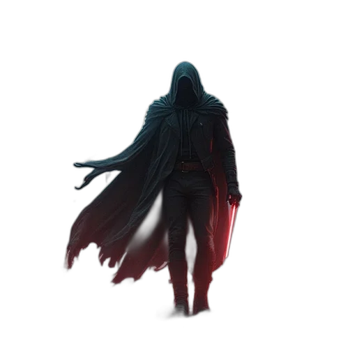 mask, sword, jacket, staff transparent PNG cut-out
